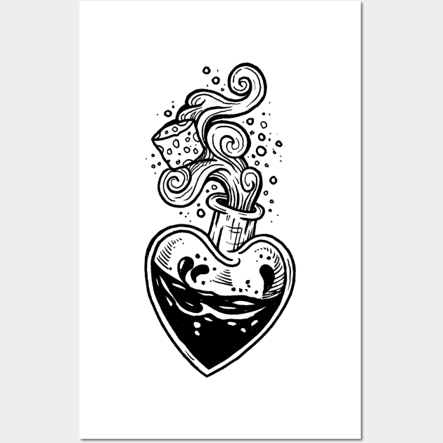 Love Potion Wall Art by btcillustration